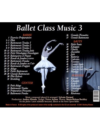 CD Ballet Class Music N°3 - Andrey Klemm - Stanlowa Paris