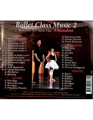 CD Ballet Class Music N°2 -...